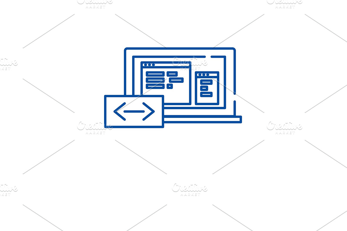 Program coding line icon concept in Illustrations - product preview 8