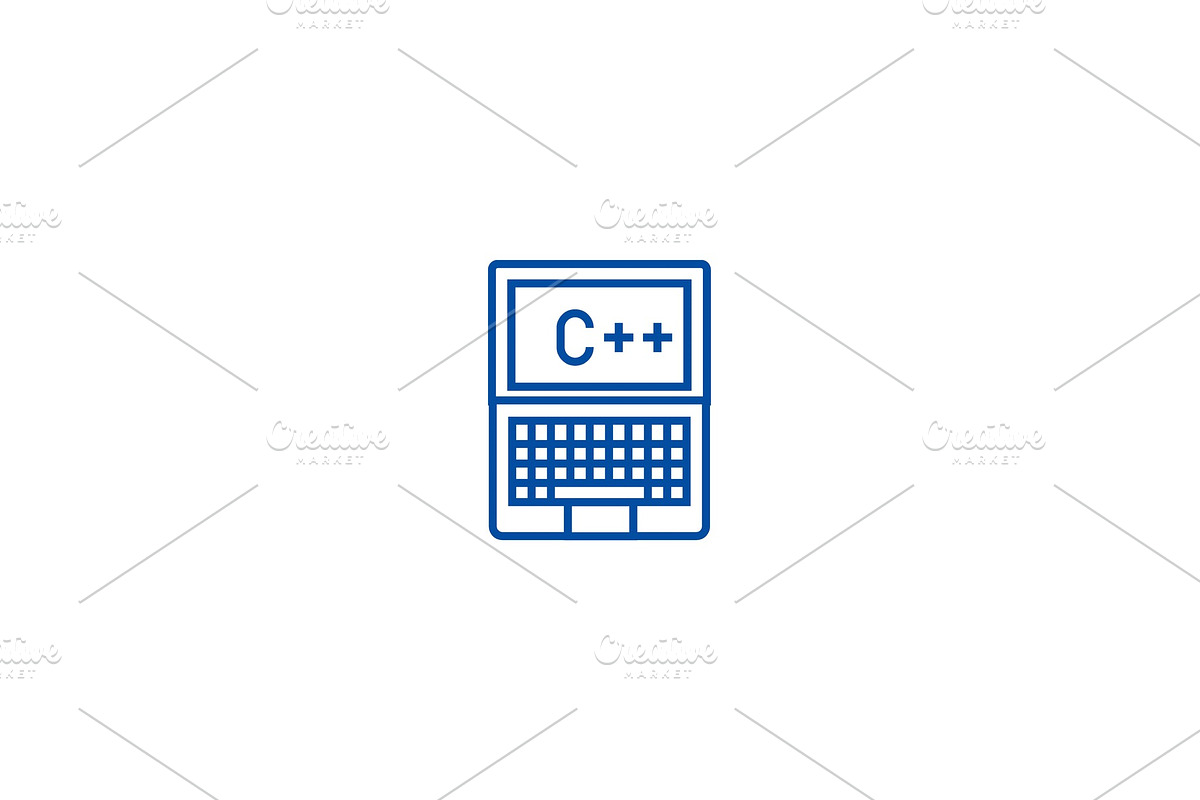 Programming, coding, c plus line in Illustrations - product preview 8