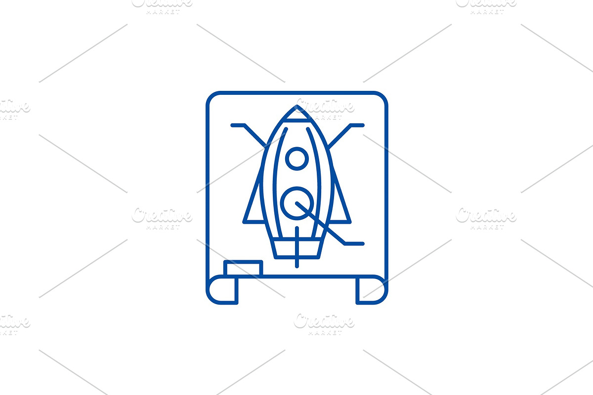 Project drawing line icon concept in Illustrations - product preview 8