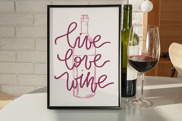 Hand Drawn Wine Quotes in Graphics - product preview 2