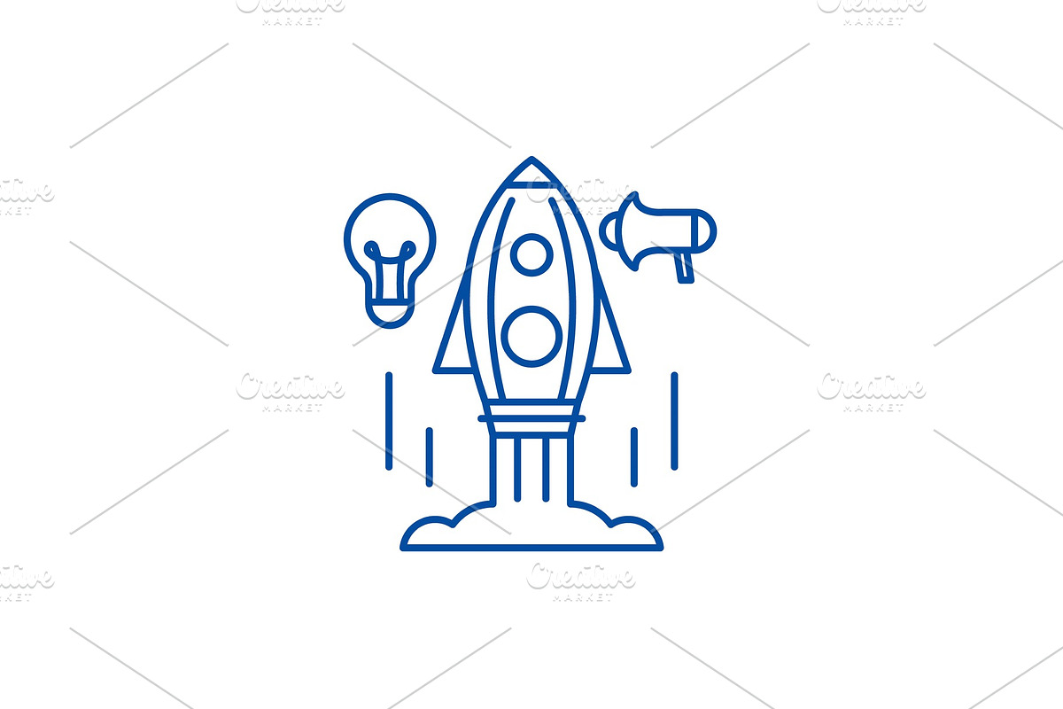 Quick start up business line icon in Illustrations - product preview 8