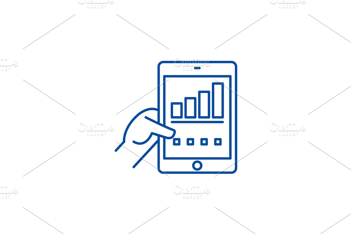 Real data line icon concept. Real in Illustrations - product preview 8