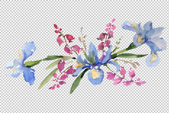 Bouquet Refinement Watercolor png in Illustrations - product preview 1