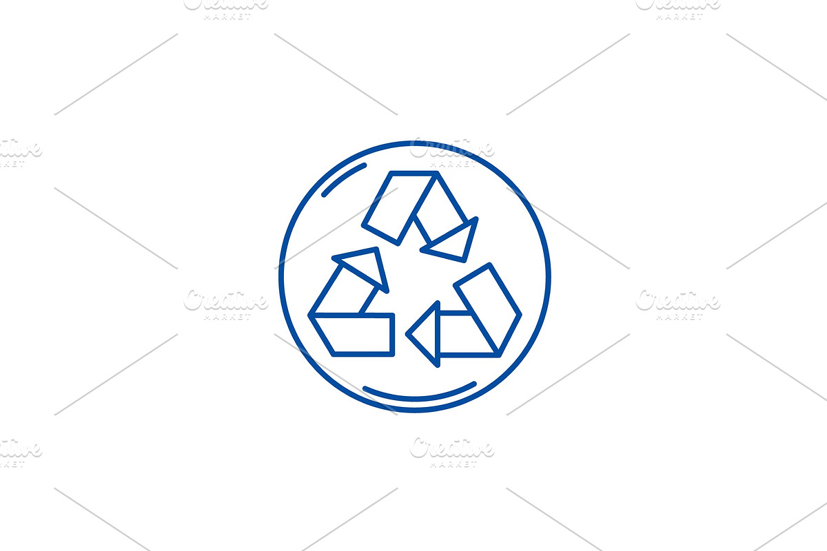 Recycling line icon concept in Textures - product preview 8