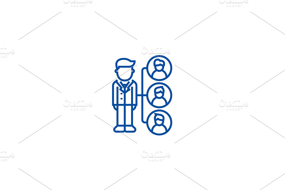 Referrals,affilate marketing line in Illustrations - product preview 8