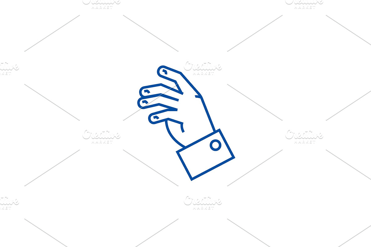 Relax hand line icon concept. Relax in Illustrations - product preview 8