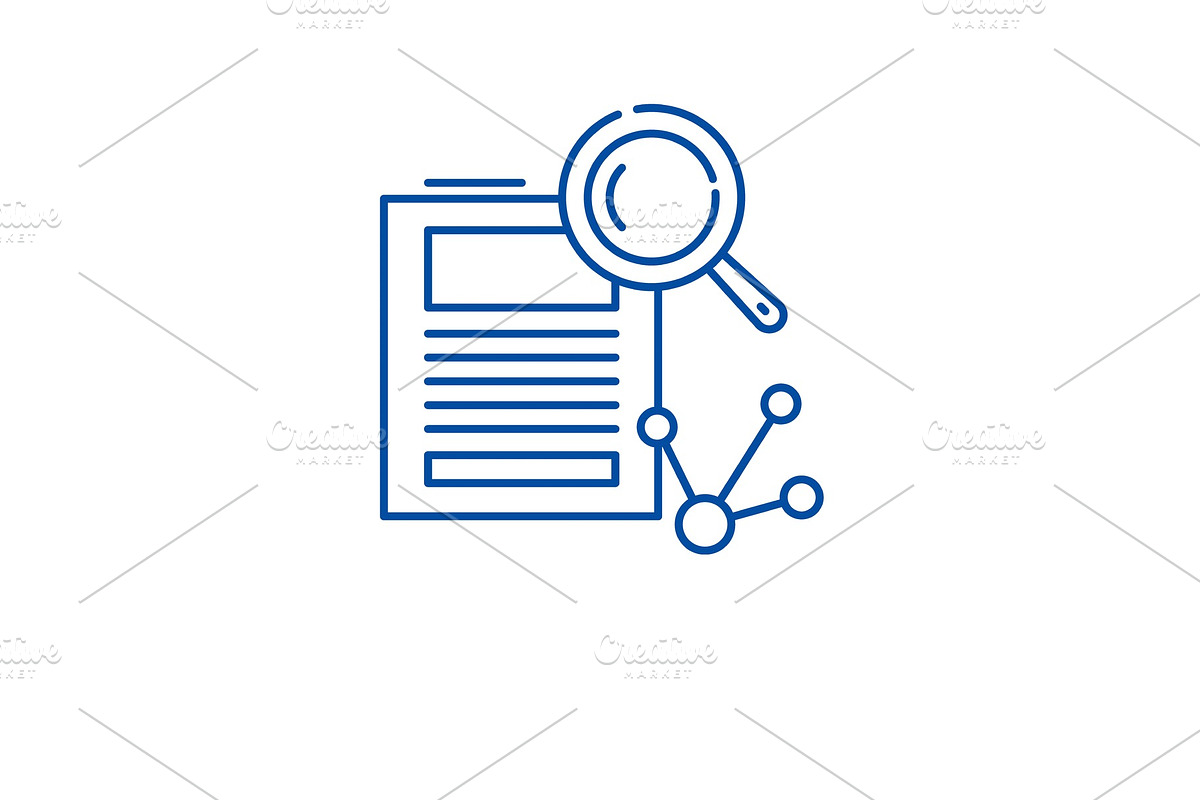 Research and development line icon in Illustrations - product preview 8