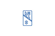Restaurant service,knife and fork