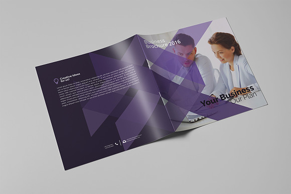 Bi-fold Square Brochure in Brochure Templates - product preview 1
