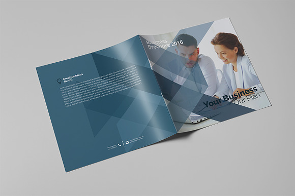 Bi-fold Square Brochure in Brochure Templates - product preview 5