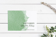 Soft Green Watercolor Textures