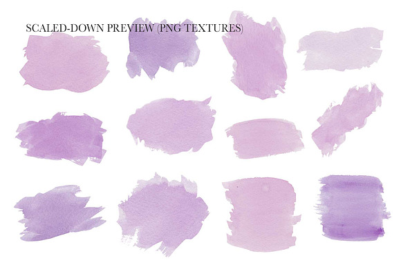 Lilac & Purple Watercolor Textures in Textures - product preview 4