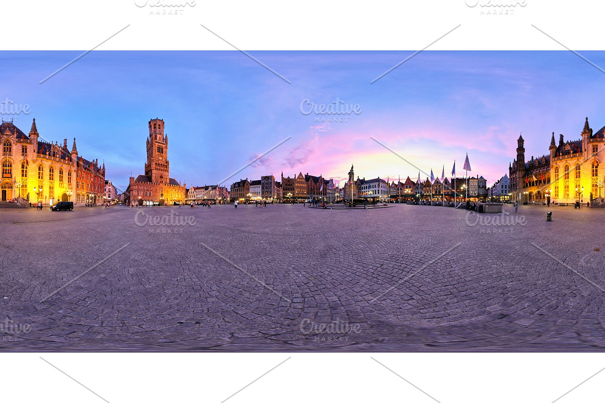 Brugge Grote Markt square with in Graphics - product preview 8