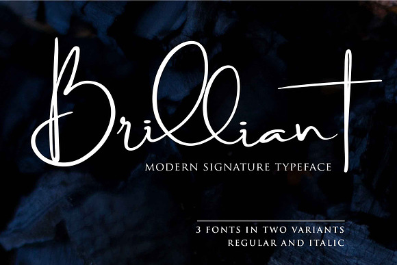 Brilliant - 3 Signature Font in Signature Fonts - product preview 8