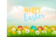 Easter Holiday Background. Vector