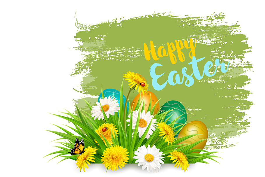 Easter Holiday Background. Vector in Illustrations - product preview 8
