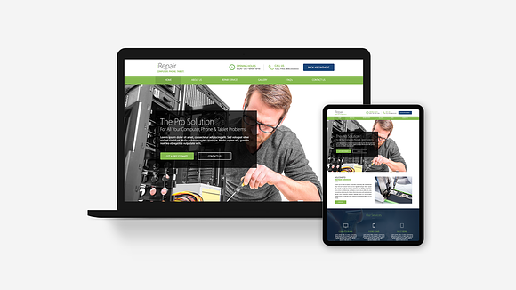 Computer, Phone Repair Template in Website Templates - product preview 1