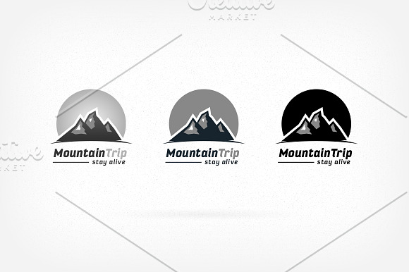 Mountain Peaks Logo in Logo Templates - product preview 3