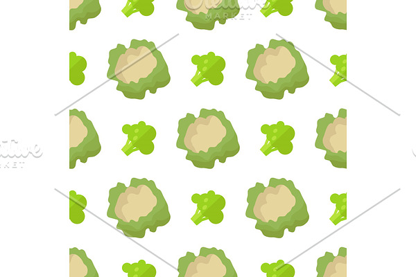 Cauliflower and Broccoli Seamless