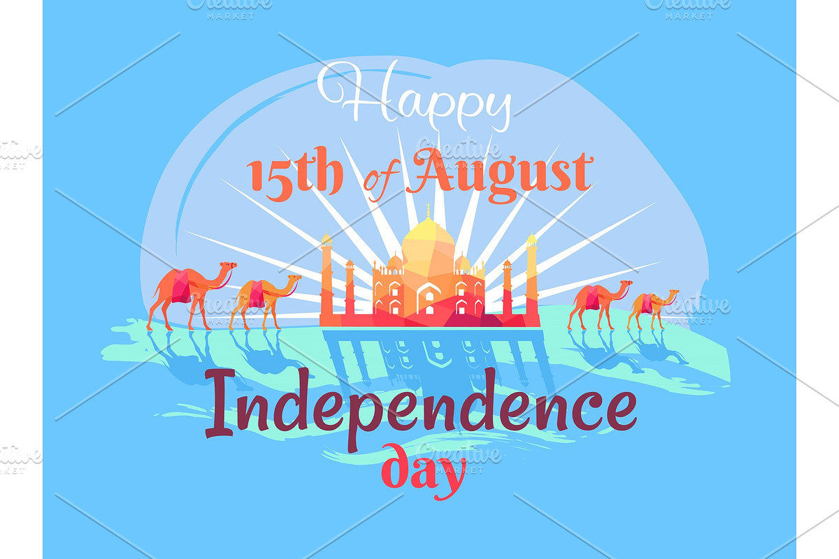 Happy 15th August Independence Day in Objects - product preview 8