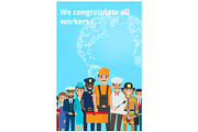 We Congratulate All Workers Greeting
