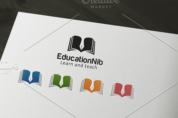 Education Writer Logo in Logo Templates - product preview 3