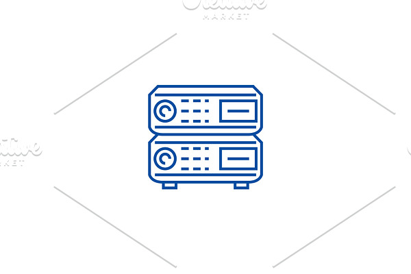 Router line icon concept. Router