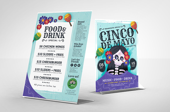 Cinco De Mayo Flyers / Posters Vol.3 in Flyer Templates - product preview 4