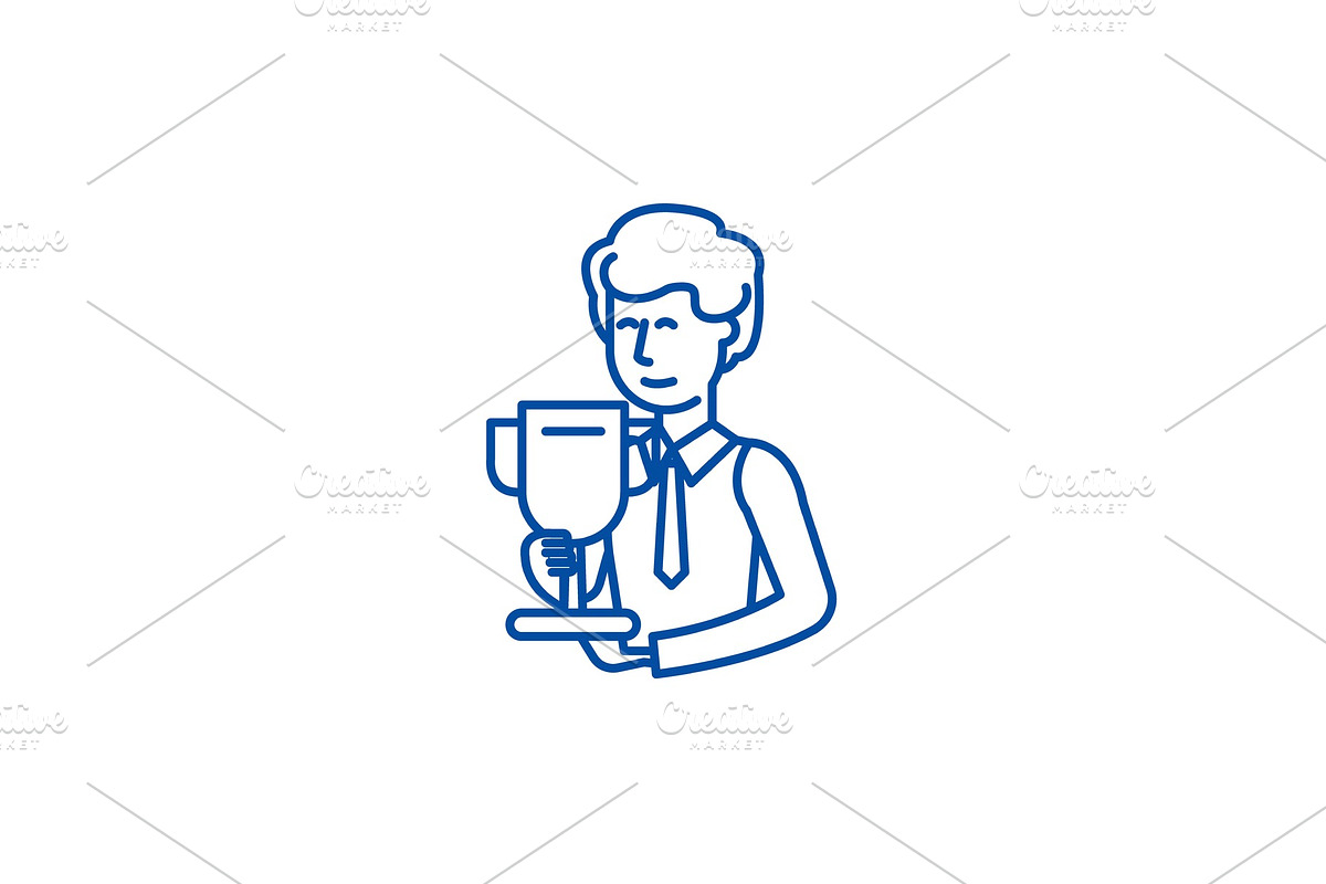Science grant line icon concept in Illustrations - product preview 8