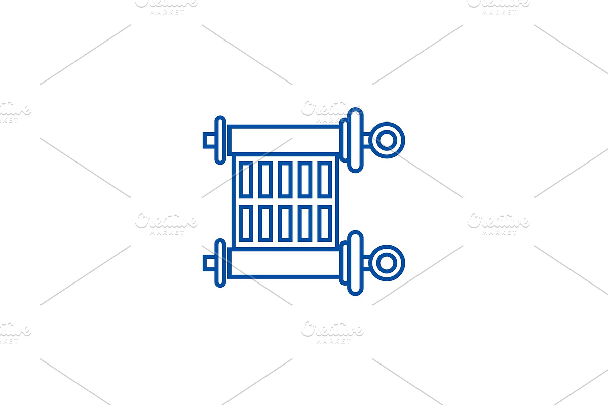 Scroll,torah line icon concept in Illustrations - product preview 8