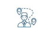 Search for a solution line icon