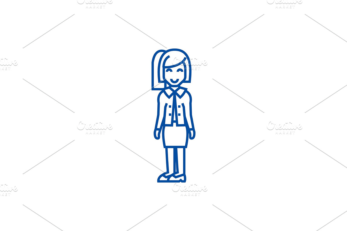 Secretary,office woman,assistance in Illustrations - product preview 8