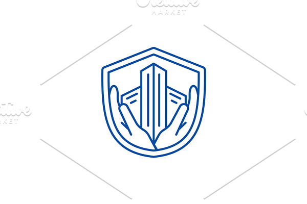 Security line icon concept. Security