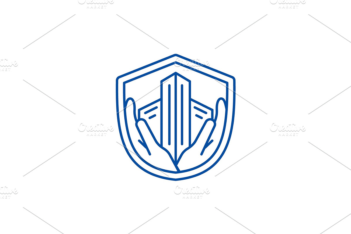 Security line icon concept. Security in Illustrations - product preview 8