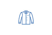 Shirt line icon concept. Shirt flat