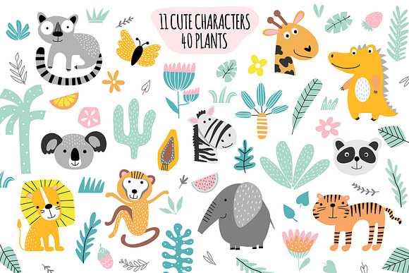 Jungle nursery prints in Illustrations - product preview 1