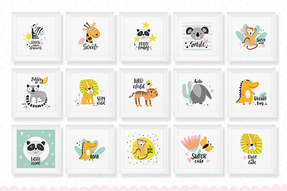 Jungle nursery prints in Illustrations - product preview 6