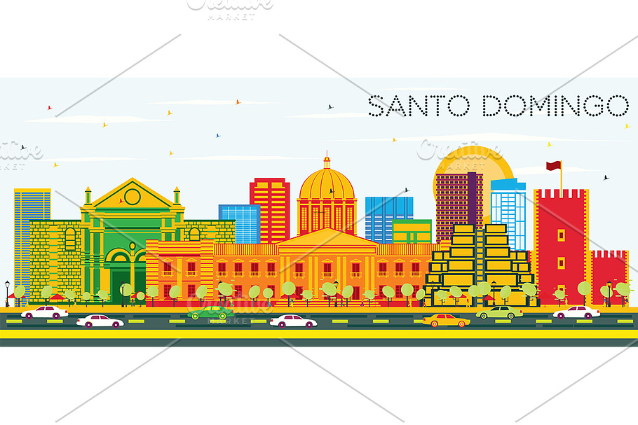 Santo Domingo Dominican Republic in Illustrations - product preview 8