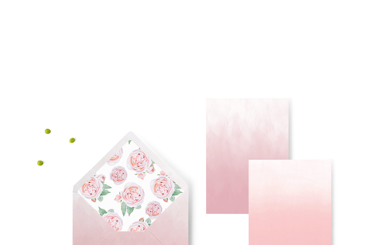 Dusty pink ombre watercolor in Textures - product preview 8