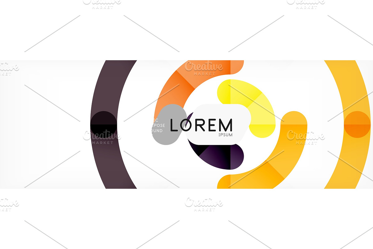 Linear design circle background in Illustrations - product preview 8