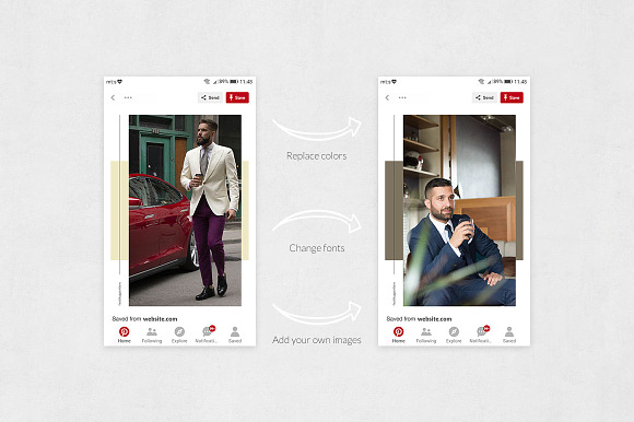 Luxury Pinterest Posts in Pinterest Templates - product preview 4