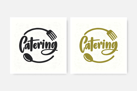 Catering company logo in Illustrations - product preview 1