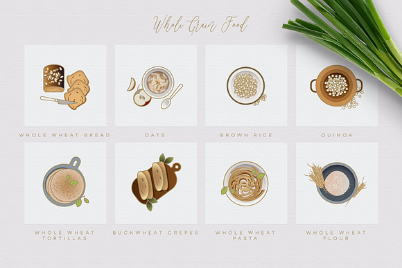 Whole Food Plant Based Diet Icons in Food Icons - product preview 9