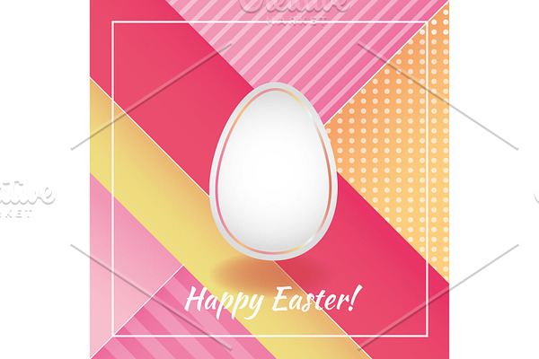 colourful easter banner  template