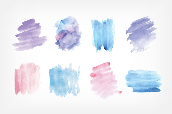 Watercolor stains set in Textures - product preview 1