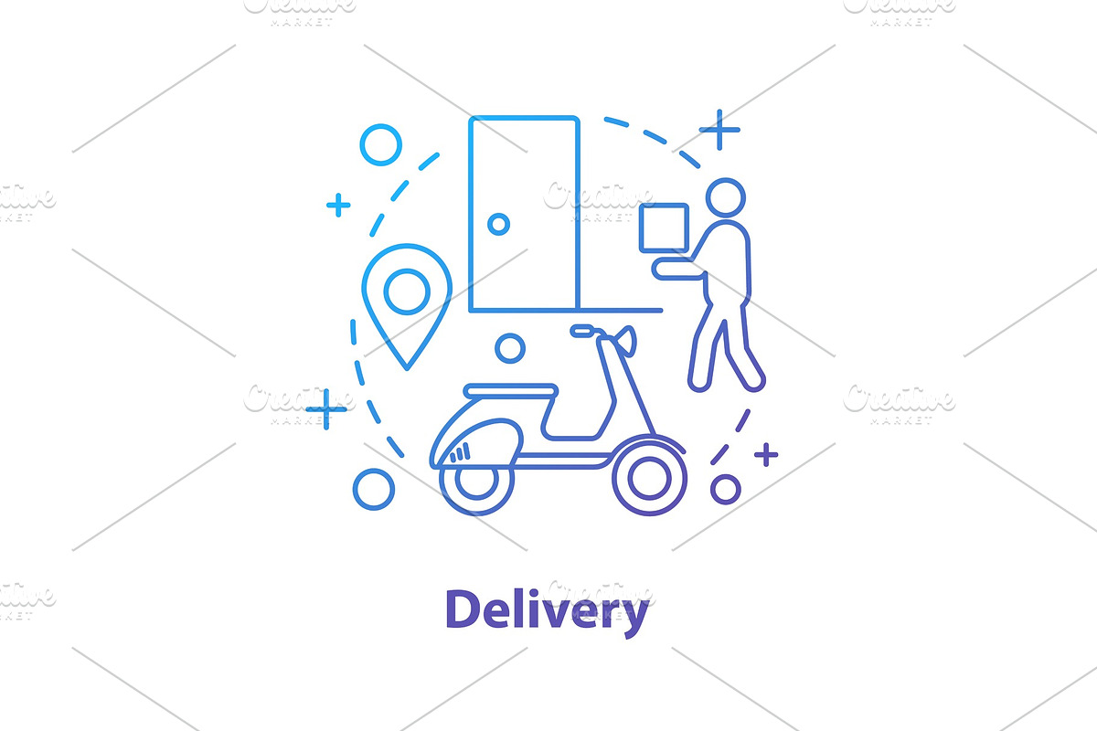 Delivery service concept icon in Icons - product preview 8