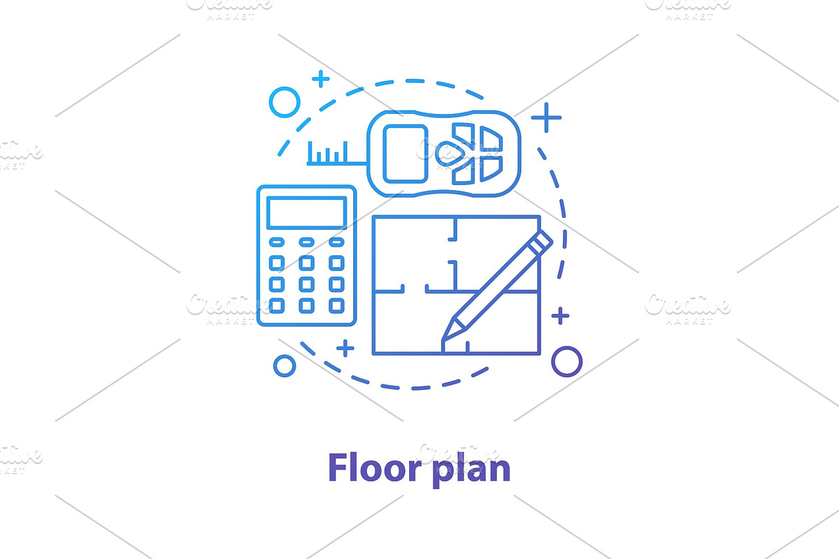 Floor plan concept icon in Icons - product preview 8