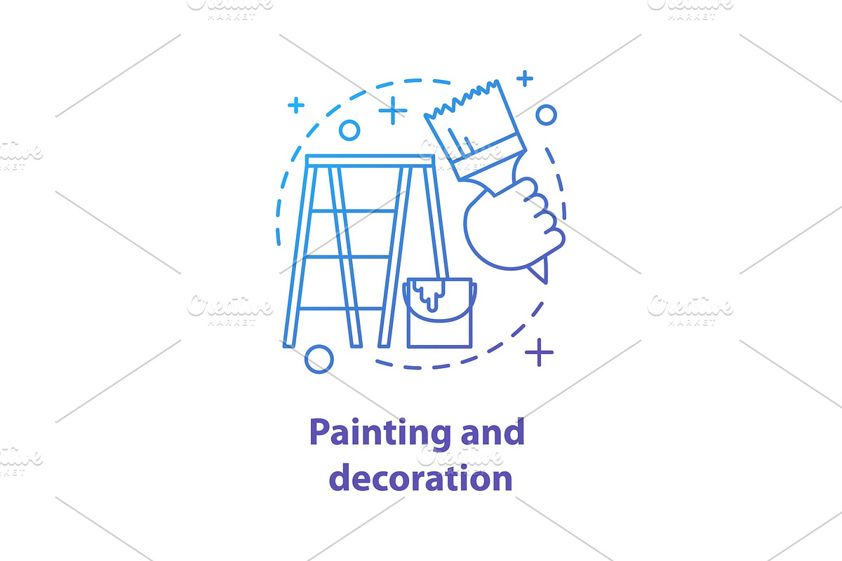 Painting and decoration concept icon in Icons - product preview 8