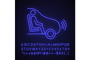 Fully autonomous neon light icon