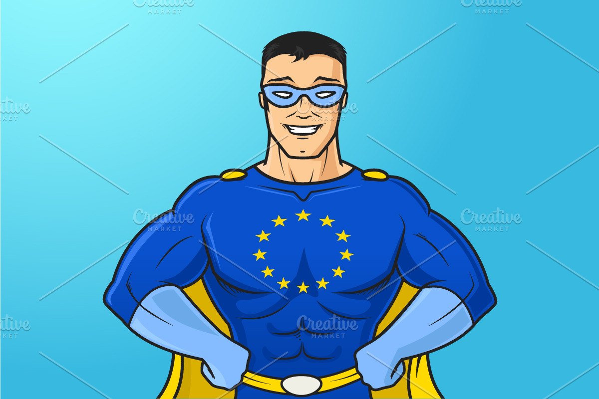 EU Superhero in Illustrations - product preview 8